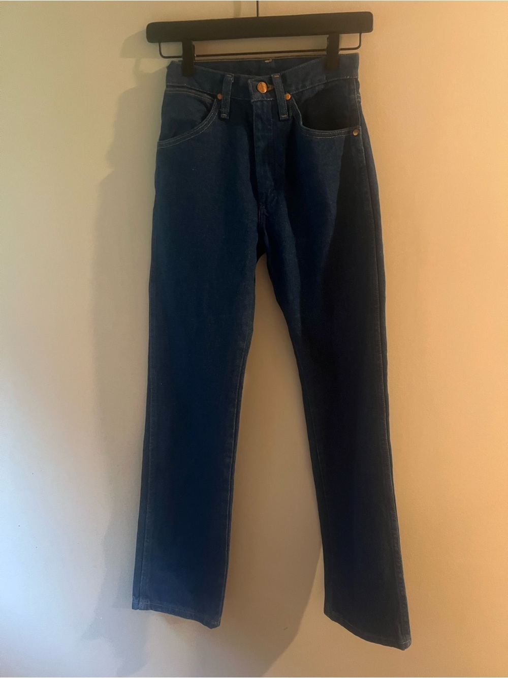 Wrangler Women's Straight-Leg Jeans in Deep Blue Denim